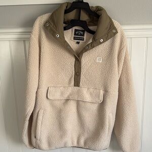 Billabong Adventure division Sherpa mock fleece pullover L